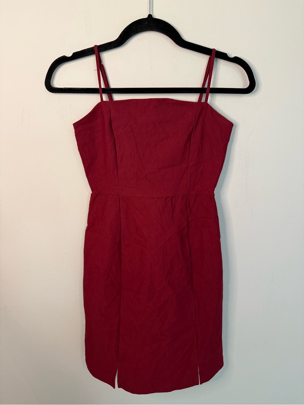 Altar'd State Cherry Red Spaghetti-Strap Mini Dress Romantic Fairycore Feminine